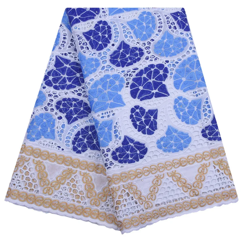 

2184 Beautiful African Swiss Voile Lace Fabric In Switzerland High Quality Cord Lace Fabric For Lady, As shown in the photo