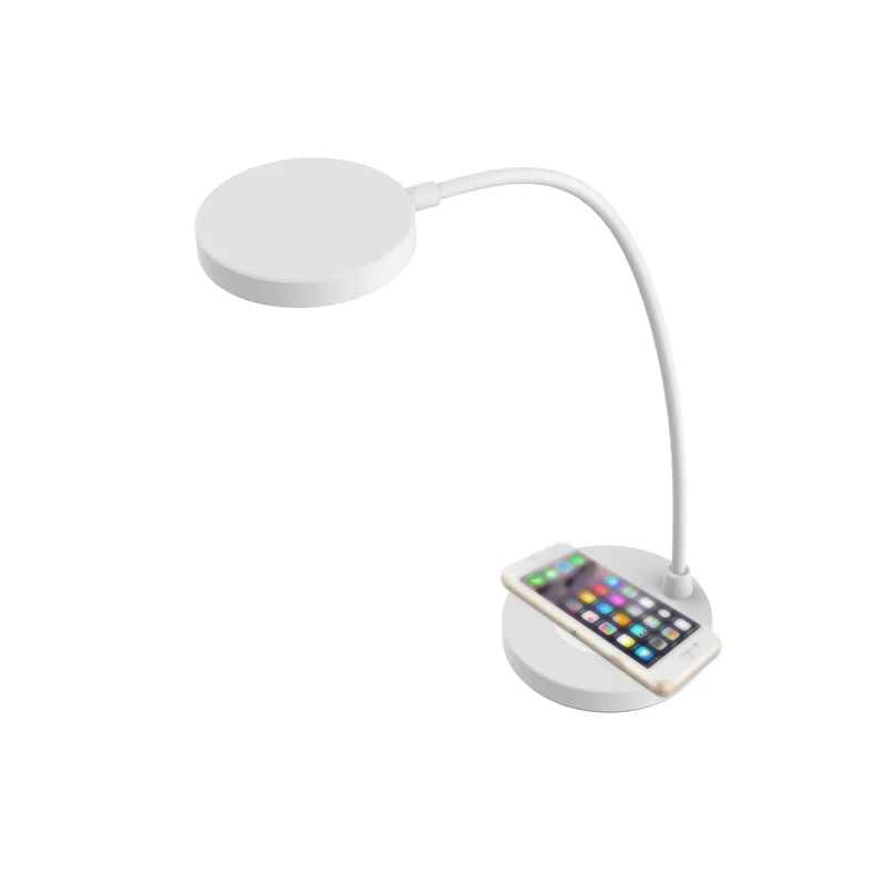 2020 New High Quality Smart Phone Led Table Lamp With Qi Wireless Charging