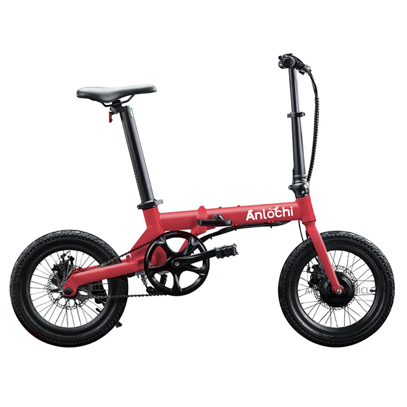 

ANLOCHI 2021 best price 36V 250W 16inch small electric folding bikes charging bike electric bicycle