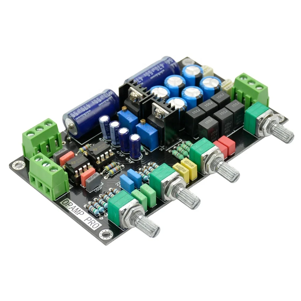 

AIYIMA NE5532 Tone Preamp Board OP-AMP HIFI Amplifier Preamplifier Volume Tone Control Board
