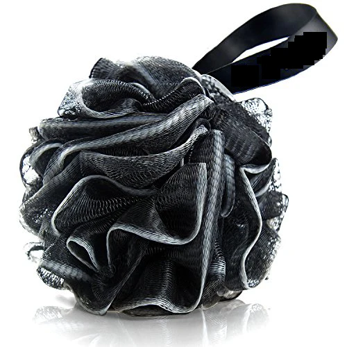 
50Gram Black Color Bath Loofahs Sponge Bath Puff Body Scrubber Ball Mesh puff Shower Sponge  (62358033957)