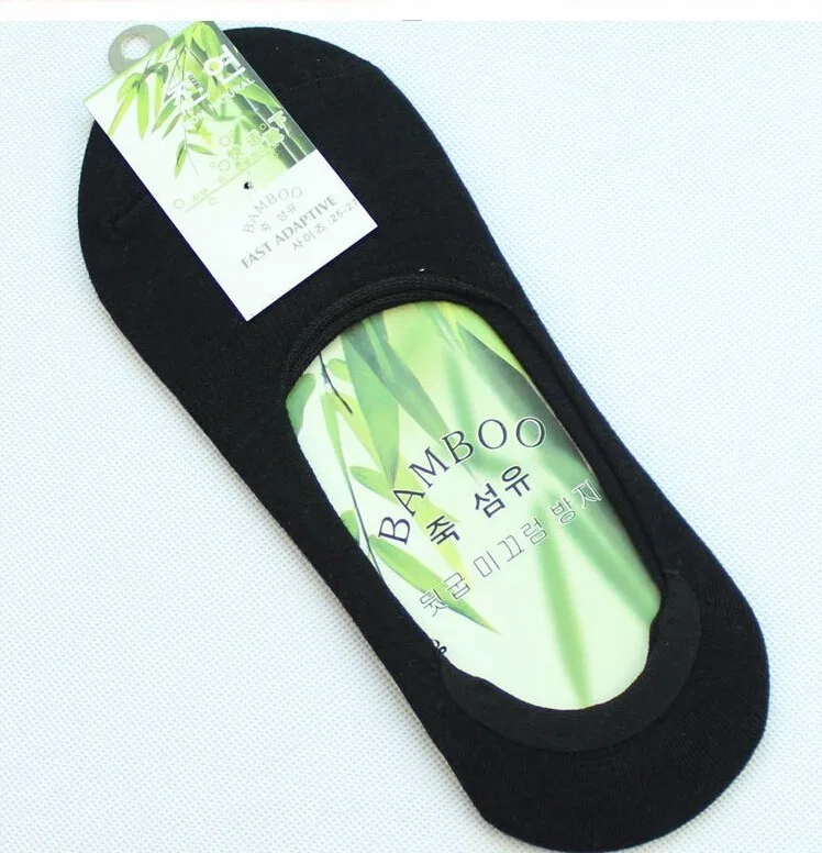 

Men's sock slippers Bamboo fibre Non-slip Silicone Invisible Boat Socks Spring Summer Fashion Male ankle socks, Colorful