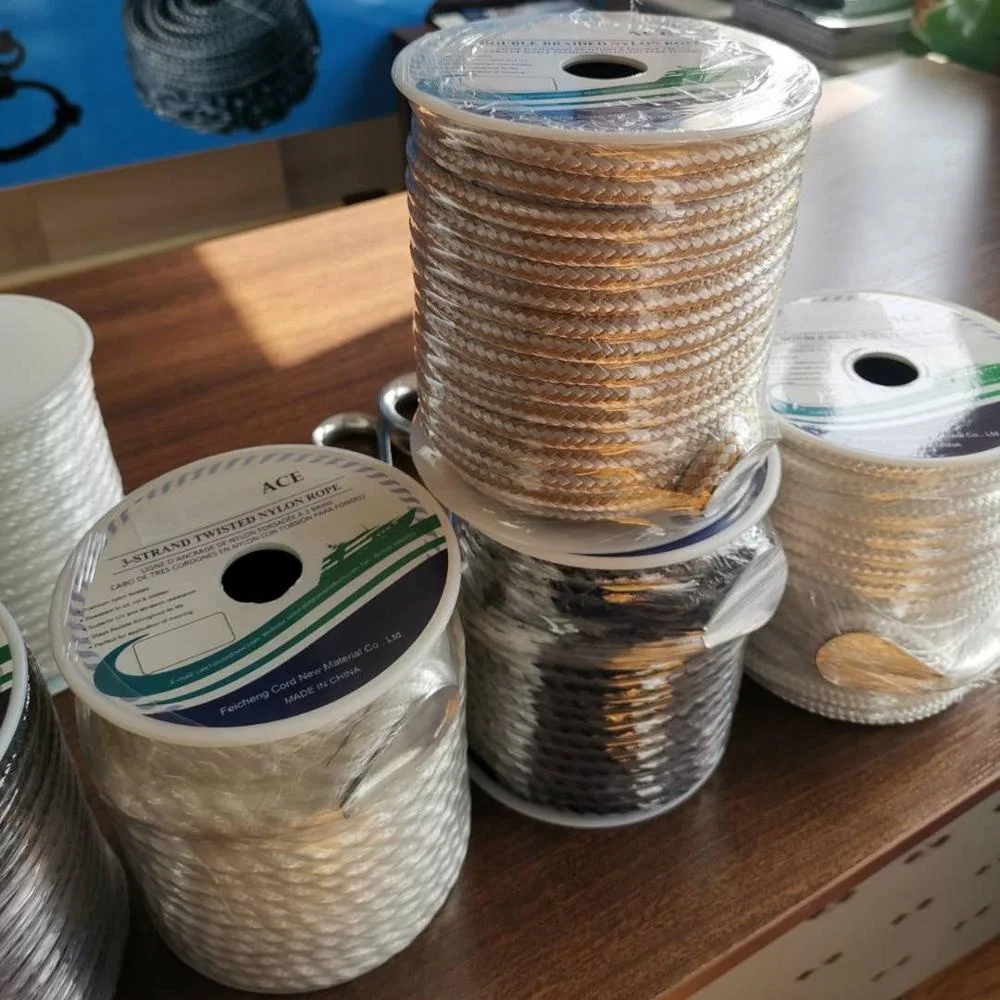 High performance customized package and size 3 strand twisted anchor line marine rope for sailboat, yacht marine rope