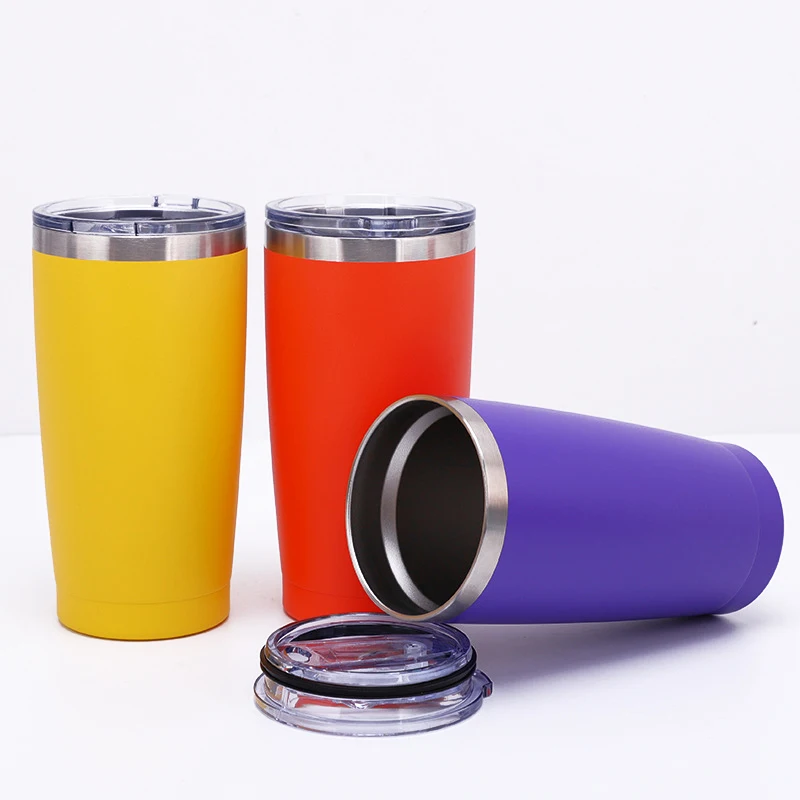 

20 oz Stainless Steel Travel Coffee Mug Double Wall Vacuum Insulated Large Tumbler with Splash Proof Lid for Hot & Cold Drinks, Customized, any colors are available by pantone code