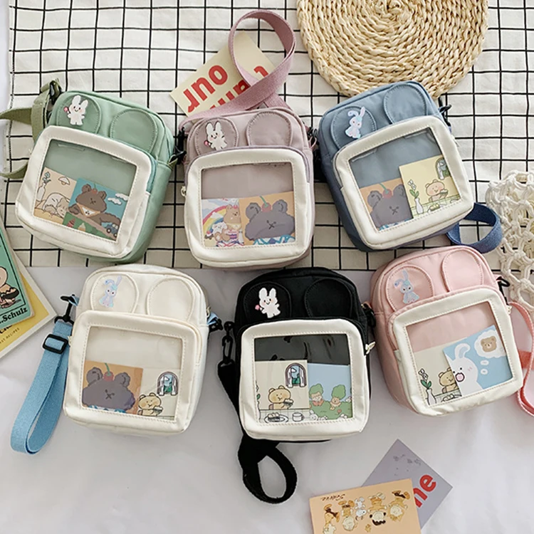 

New Product Designer Messenger Bag Cute Cartoon Shoulder Bag Crossbody Square Bags Ladies