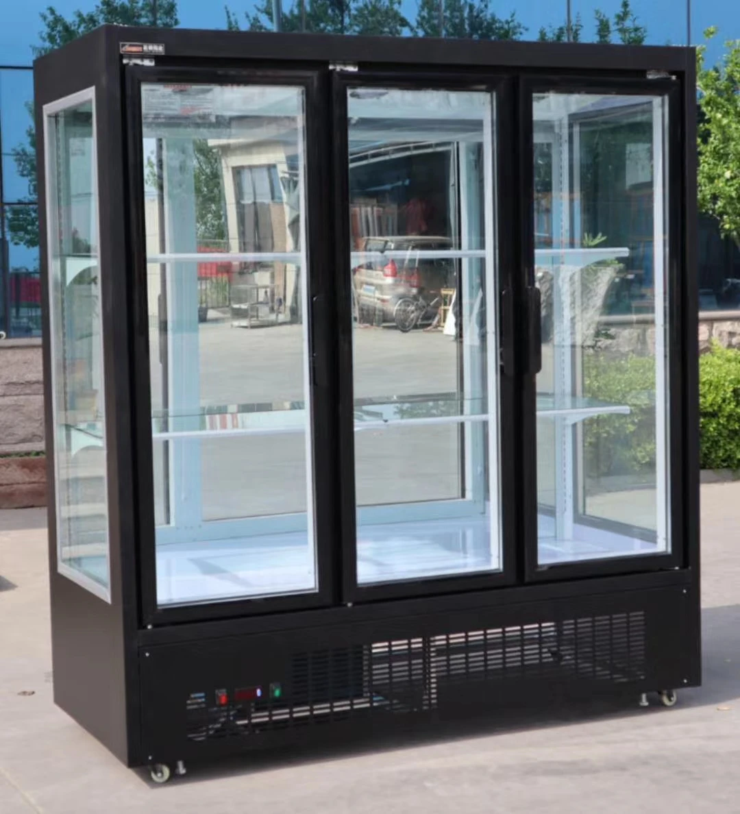 2/3/4 Glass Door Upright Flower Chiller Flower Shop Refrigerator Fridge