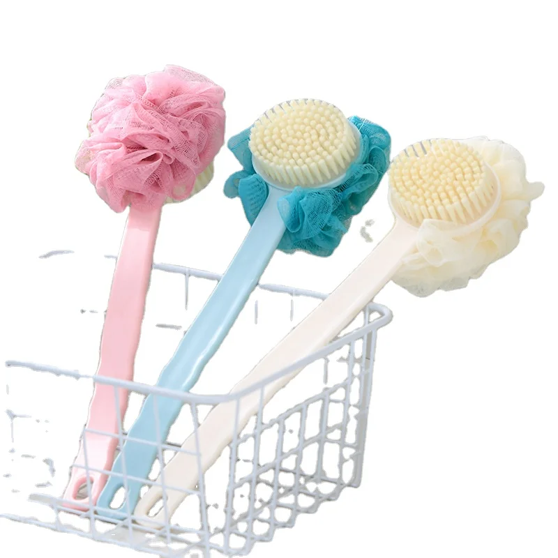 

Long Handle Back Bath Brush Bath Flower Adult Rub Soft Hair Bath Brush Back Scrub Brushes