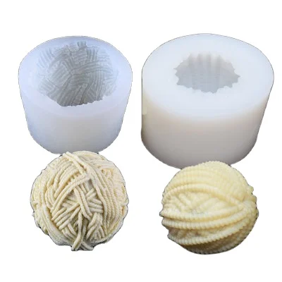 

Fusimai Cake Decoration Chocolate Ball Mould Wool Ball Resin Silicone Candle Mold