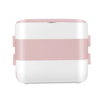 

Custom Logo 4 liner Leakproof Electric Heating Cooking thermo Lunch Box Leakproof Stainless steel Container Leakproof, Blue/pink/yellow