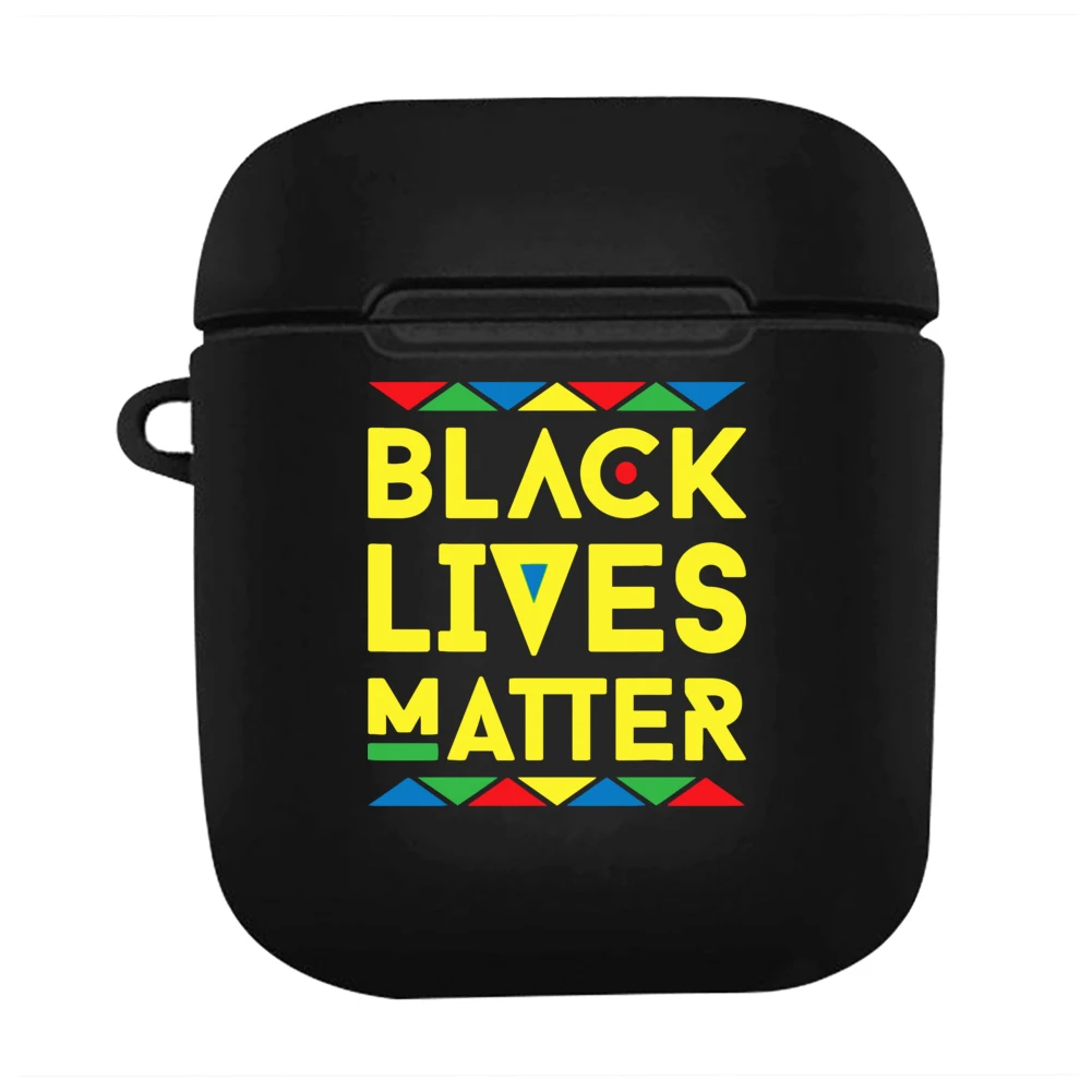 

Black Lives Matter AirPods Case Protective Cover Skin - BLM White Premium Hard Shell Accessories Compatible with Apple AirPods
