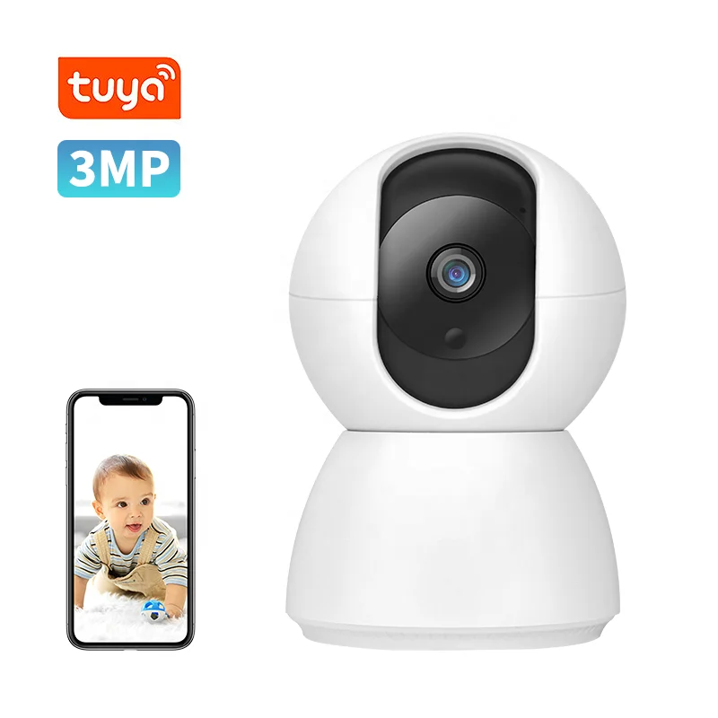 

360 IR night vision 5M human detection alert push home pet baby monitor camera 3MP tuya smart life wifi video babyfoon