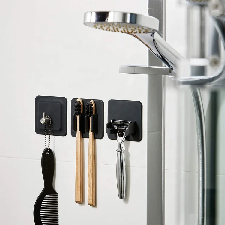 
Waterproof Silicone Bathroom Shaver Holder Wall Hanging Shower Razor Holders 