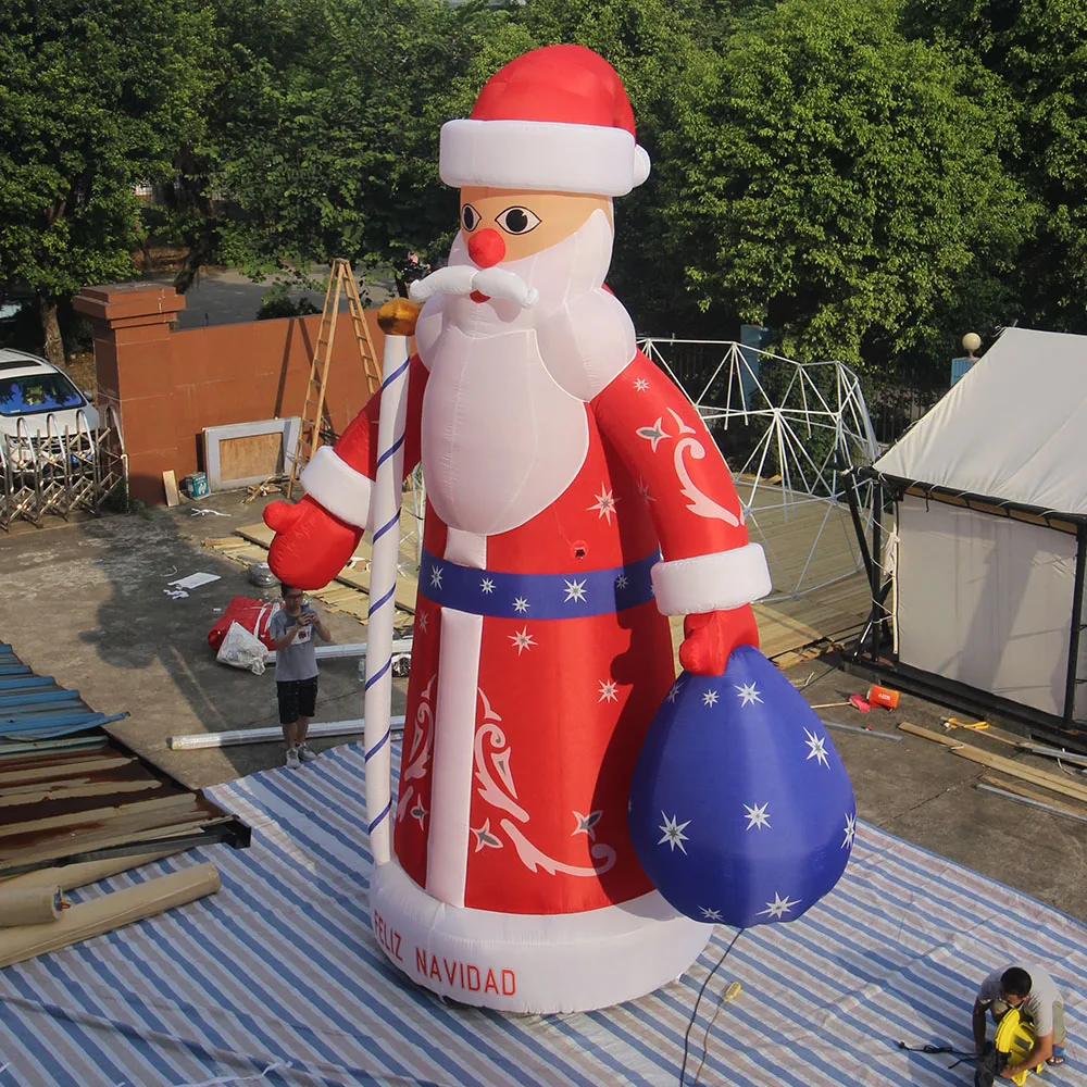 Outdoor Huge Christmas Yard Inflatable Santa Claus Advertising