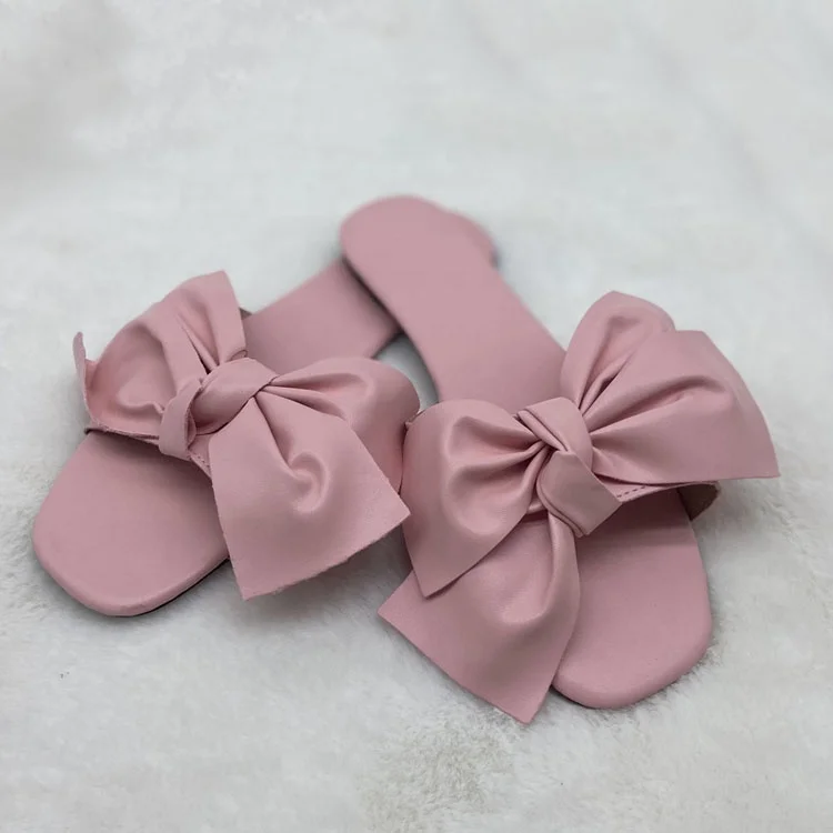 

2021 Summer Fancy Anti Skid Pu Leather Slipper Flat Sandals Shoes For Women Ladies
