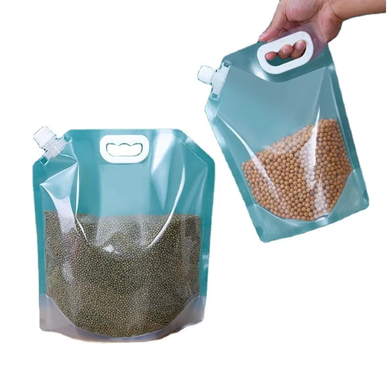 

transparent plastic spout pouch 0.5kg 1kg 1.5kg 2.5kg 5kg 10kg Stand Up shampoo spout pouches for food storage