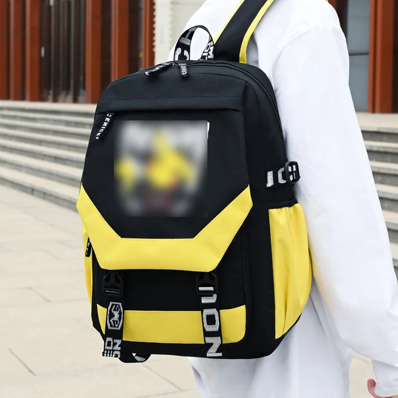 

New school bag cartoon school bag for primary and middle school students waterproof buckle schoolbag