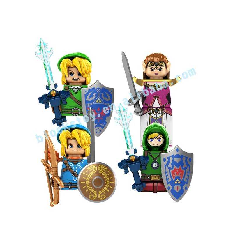 

KF6184 Game The Legend of Zelda Princess Zelda Link Building Blocks Bricks For Children Collection Toys