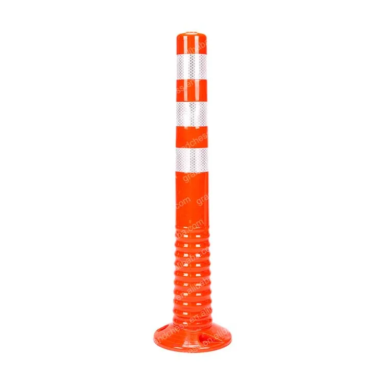 
750mm plastic bollards delineator post lane divider 