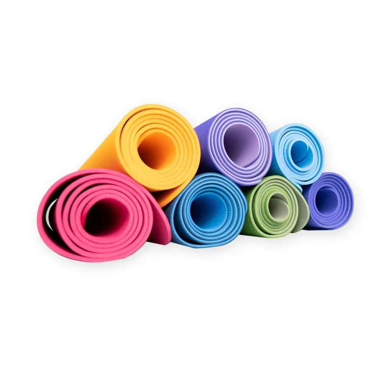 

Wholesale Custom extra thick Eco Friendly Gym Natural Pilates Yoga Mat with carry strap design, Customized color