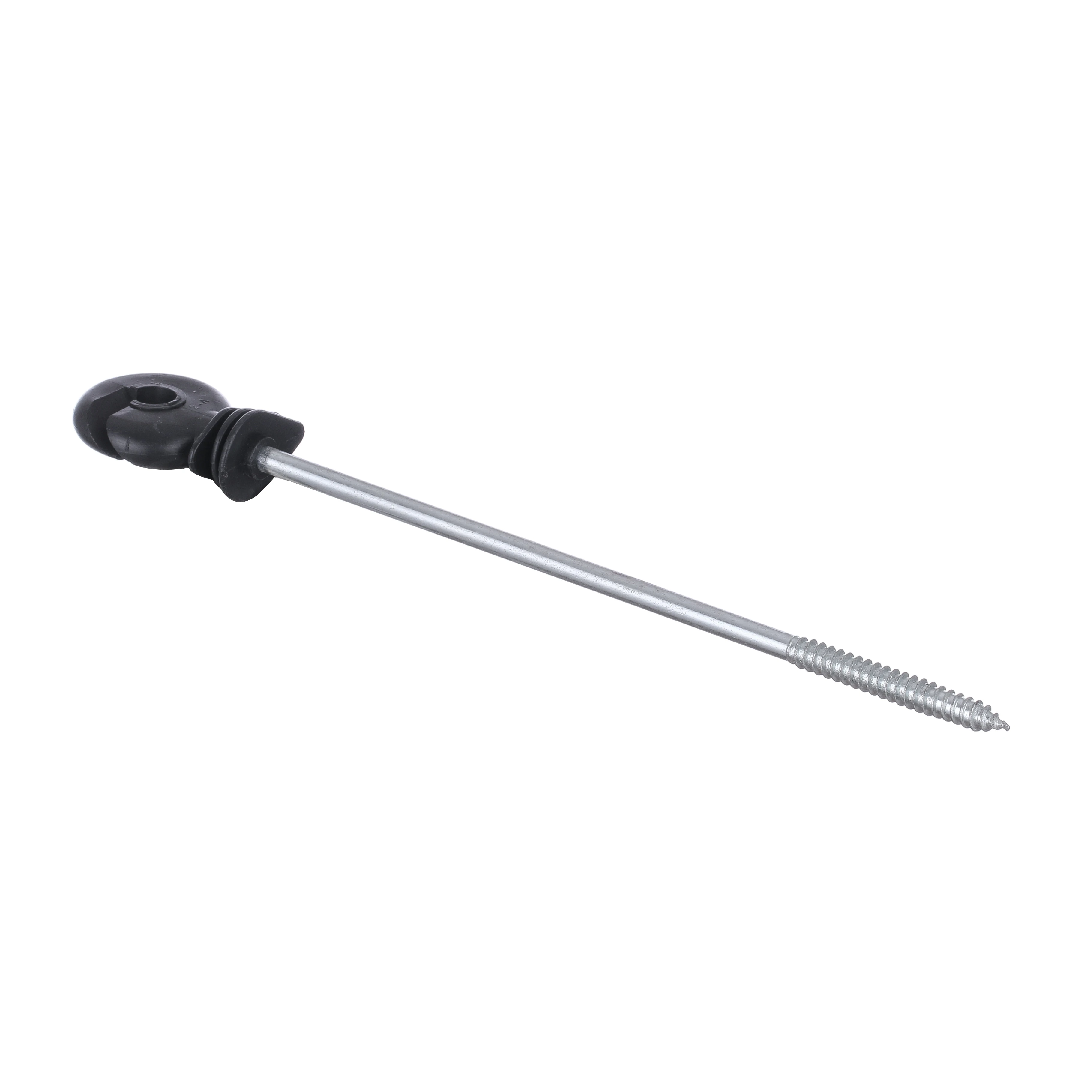 

offset screw-in insulator wood 20 cm, Black