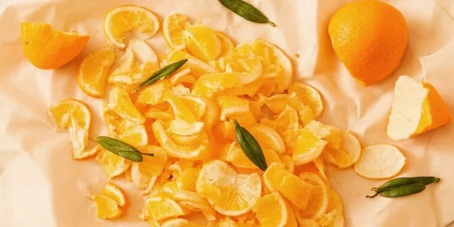 Homemade Orange Zest in a Bowl