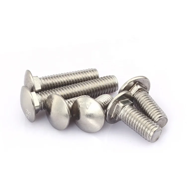 
DIN 603 Round Head Square Neck Carriage Bolt Carbon Steel Stainless Steel 