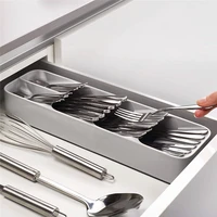 

Drop shipping Eco-friendly Spoon Tray Separation cutlery drawer tray kitchen storage organizer