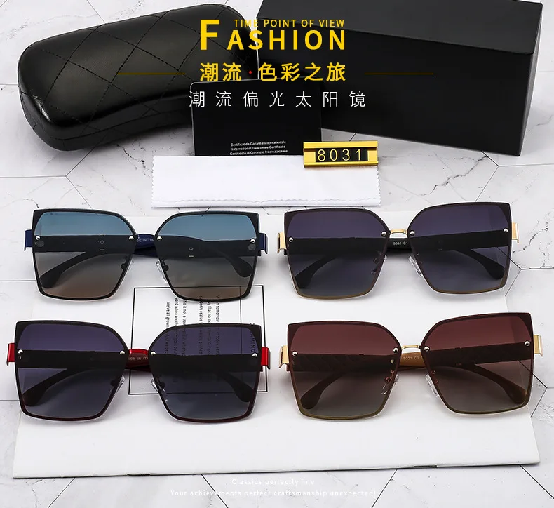 

MJ-0515 Han Edition Of Fashion Polarization Street Snap Retro Big Frame Metal Sunglasse