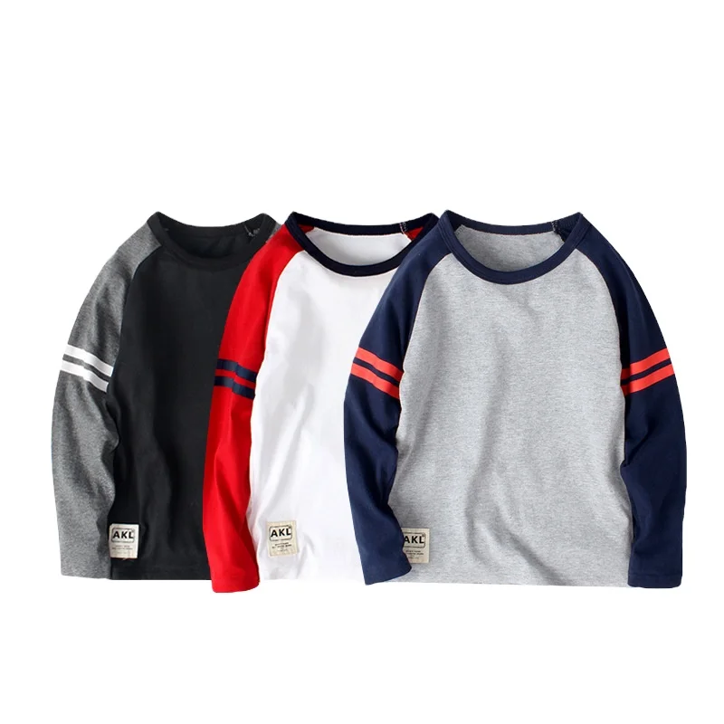 

Cartoon Children T shirts Spring Autumn Baby Western Style Cotton Infant Clothing Outwear Tops