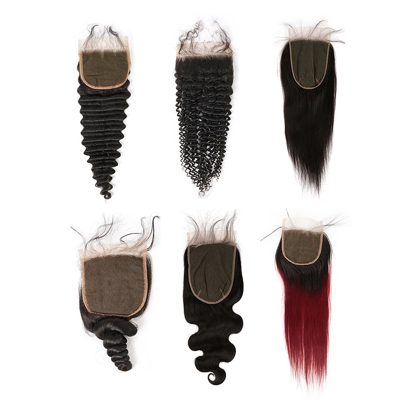 

Bellishe 4*4 loose wave 100% human hair cheap lace closure Brazilian hair with baby hair