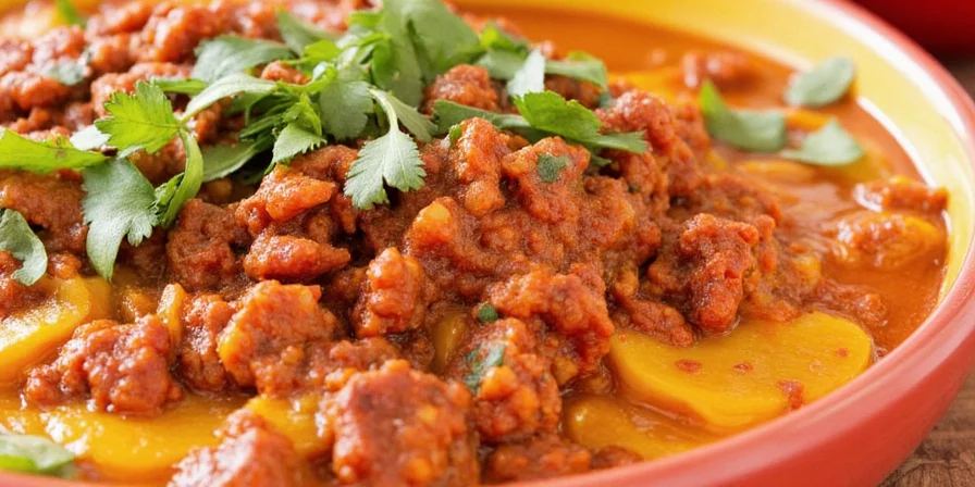 Chef adjusting seasoning while tasting a spicy dish.