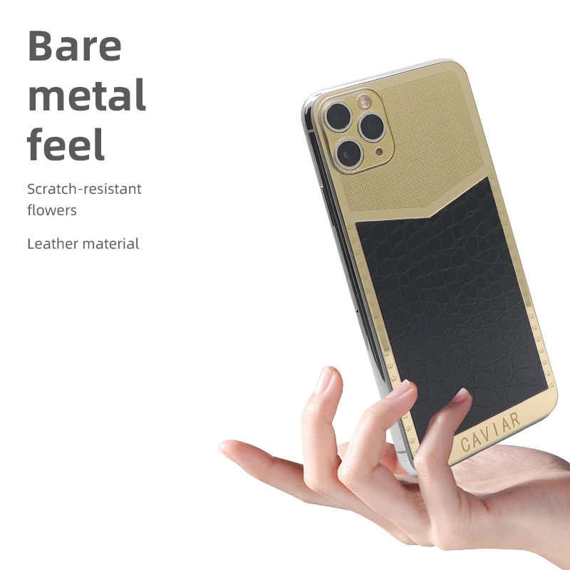 

Luxury shin golden back sticker screen protector leather skin back for Iphone 12 pro max, Colorful