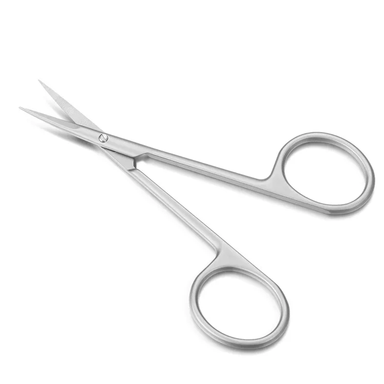 

Stainless Steel Popular Make Up Silver Nail Eyebrow Cutting Scissors, Silver/customized color