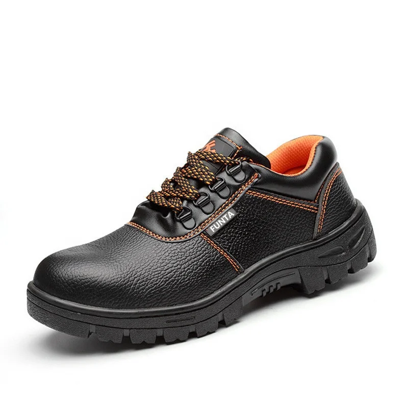 

FUNTA cheap PU leather steel toecap anti-slip safety shoes for worers