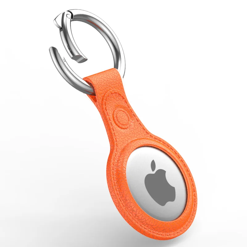 

Leather Tracker Device Key Finder dog wallet pet Airtag Case Protective Case Cover with Anti-Lost Key Chain Air Tags