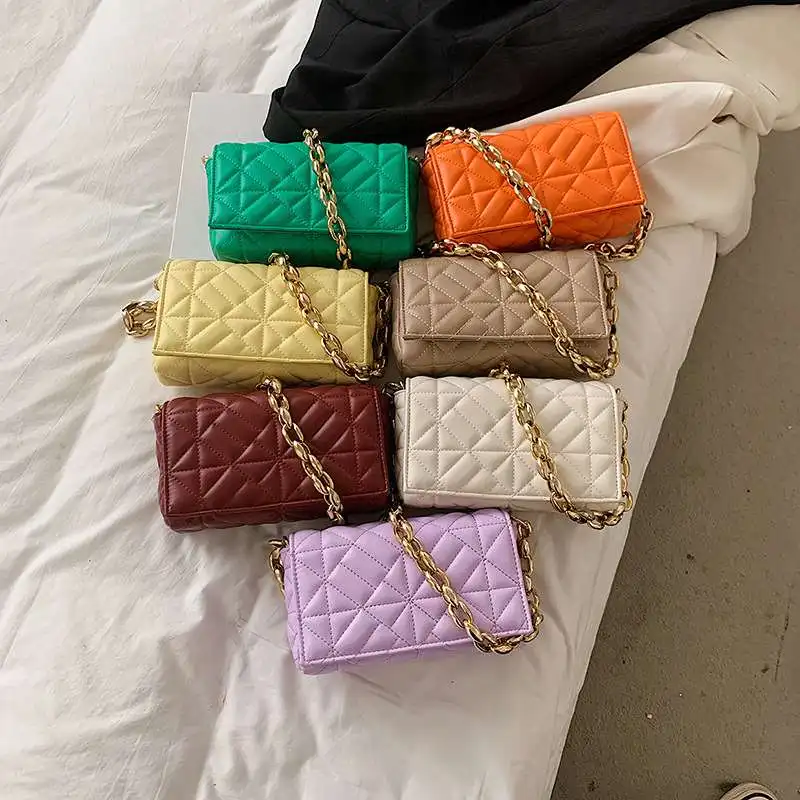 

fashion candy color flap mini acrylic chains purses and handbags for women trending leather fortune woman hand bags ladies