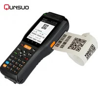 

Newest handheld warehouse pda machine integrated barcode scanner / printer / SIM card / UHF read / NFC RFID