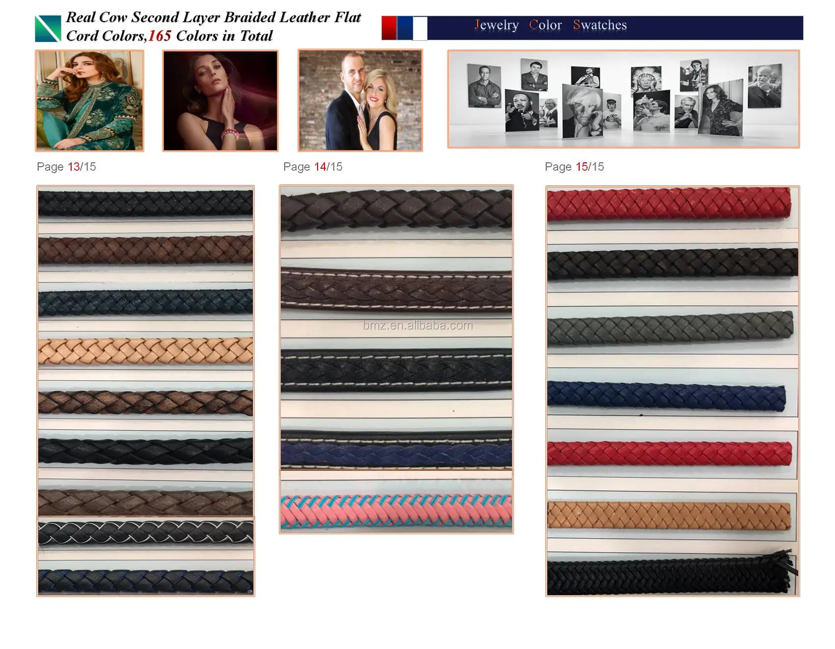 Bmz 2024 Retro Color Free Sample Best Service 10mm Oval Leather Cord