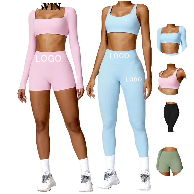 High-Waisted无缝Quick-Dry Yoga Set