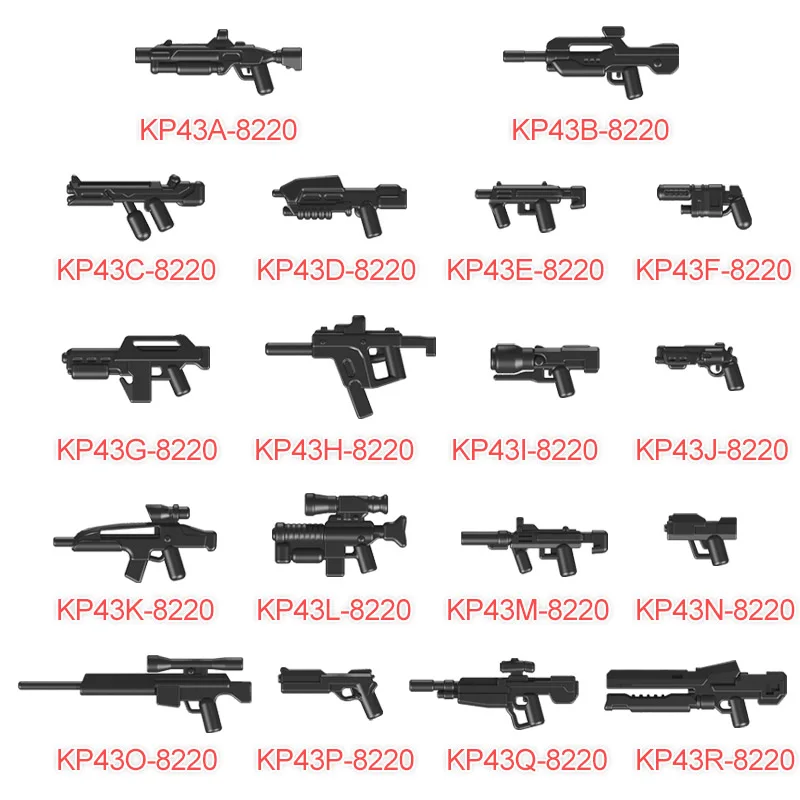 LEGO Guns M83 Sniper Rifle Lot of 15 Bipod SWAT Army Modern Military Weapon Pack