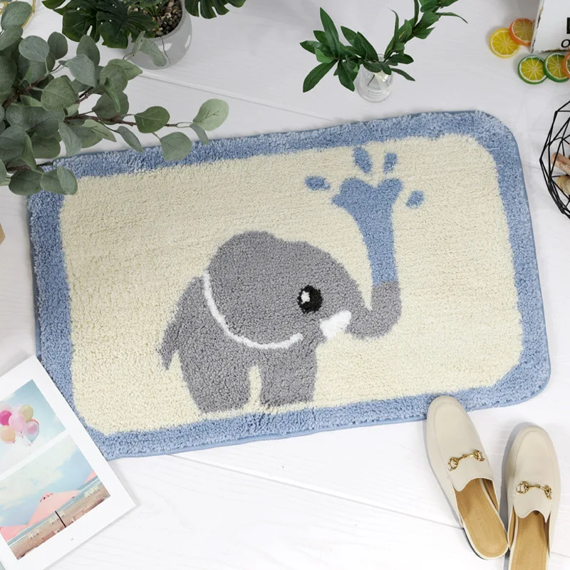 

Royal bathroom cartoon bath mat soft absorbent cotton floor towel mat