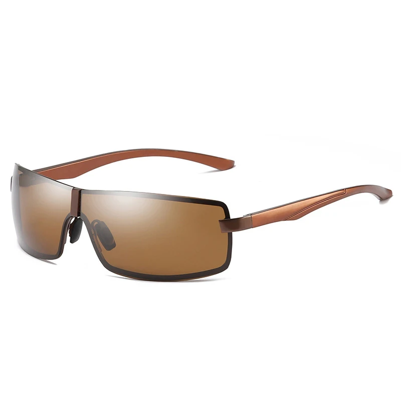 

2022 Luxury Brand Design Polarized Men Sunglasses Rectangle Metal Frame Sun Glasses Night sun Glasses, Custom colors