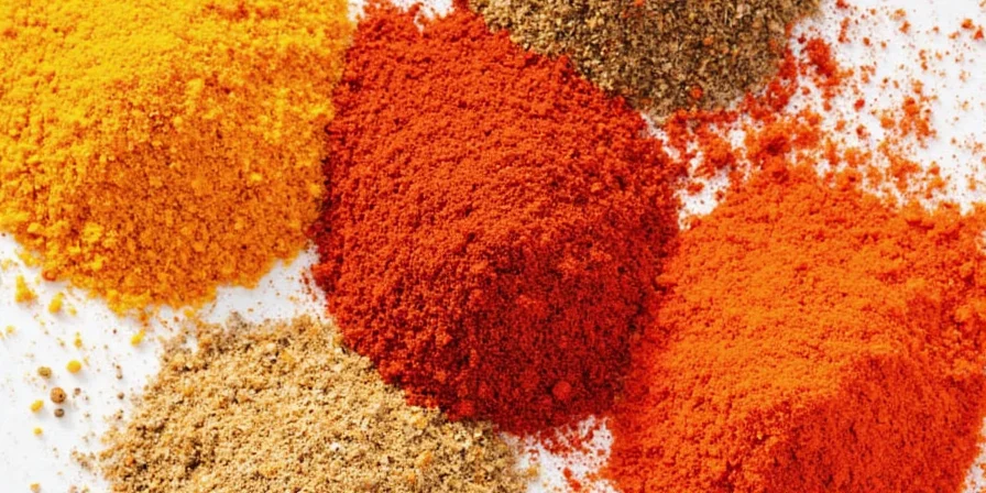 Toasting chili seasoning in a pan for richer flavor