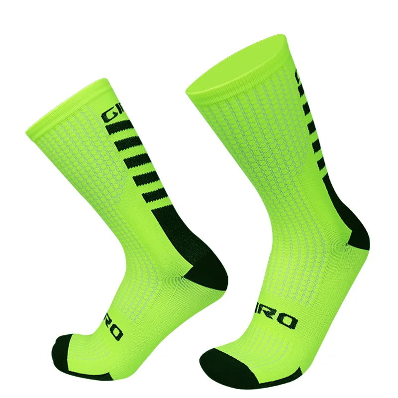 

New Style Cycling Sports Socks Pro Team Bike Racing Socks Comfortable Wear-resistant Road Running Socks Calcetines Ciclismo, White/red/green/dark blue/black/sky blue/pink/orange