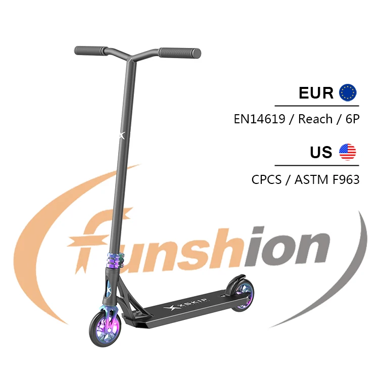 

2021 Custom freestyle 360 stunt scooter Alu 6061 Forged Deck kids pro scooter for teenager