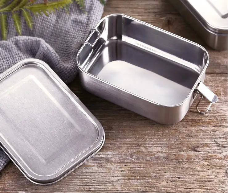 

Eco Leakproof Stainless Steel Tiffin Lunch Box with Divider China SUS304 Food Storage Container with 1/2/3 Compartments