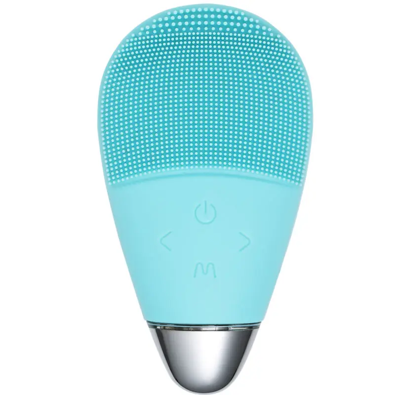 

Private Label Rechargeable Electric Silicone Facial Cleansing Brush Instrument Set Waterproof