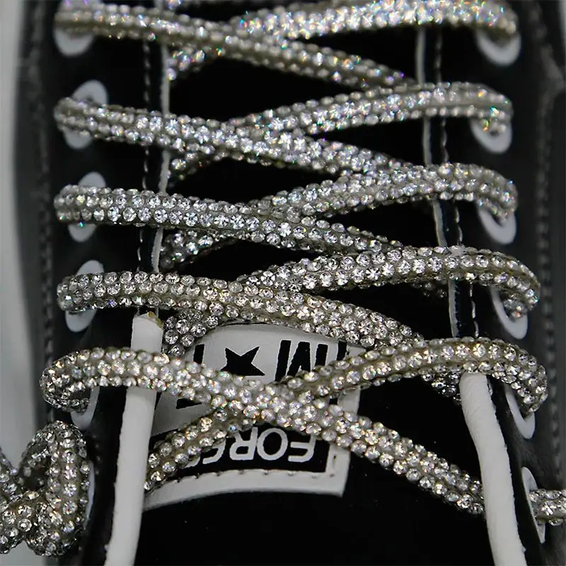 

Luxury Designer Shoelaces for Nike Air Force 1 DIY Shiny Rhinestone Laces Shoes Decoration Flat Shoe Shoelaces for Converse