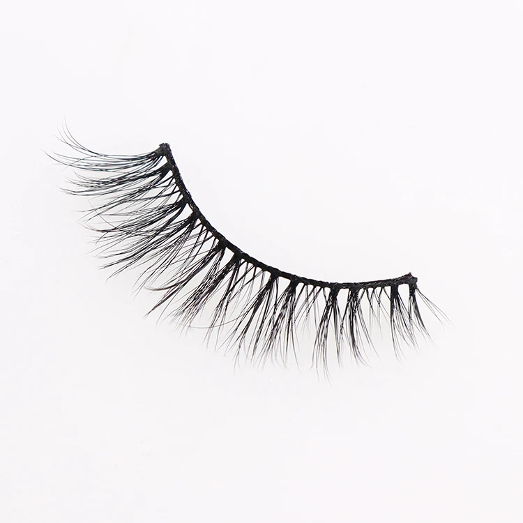 

Create Your Own Brand Silk False Eyelash Natural Looking Fluffy Korean Fiber 3D Silk Lashes