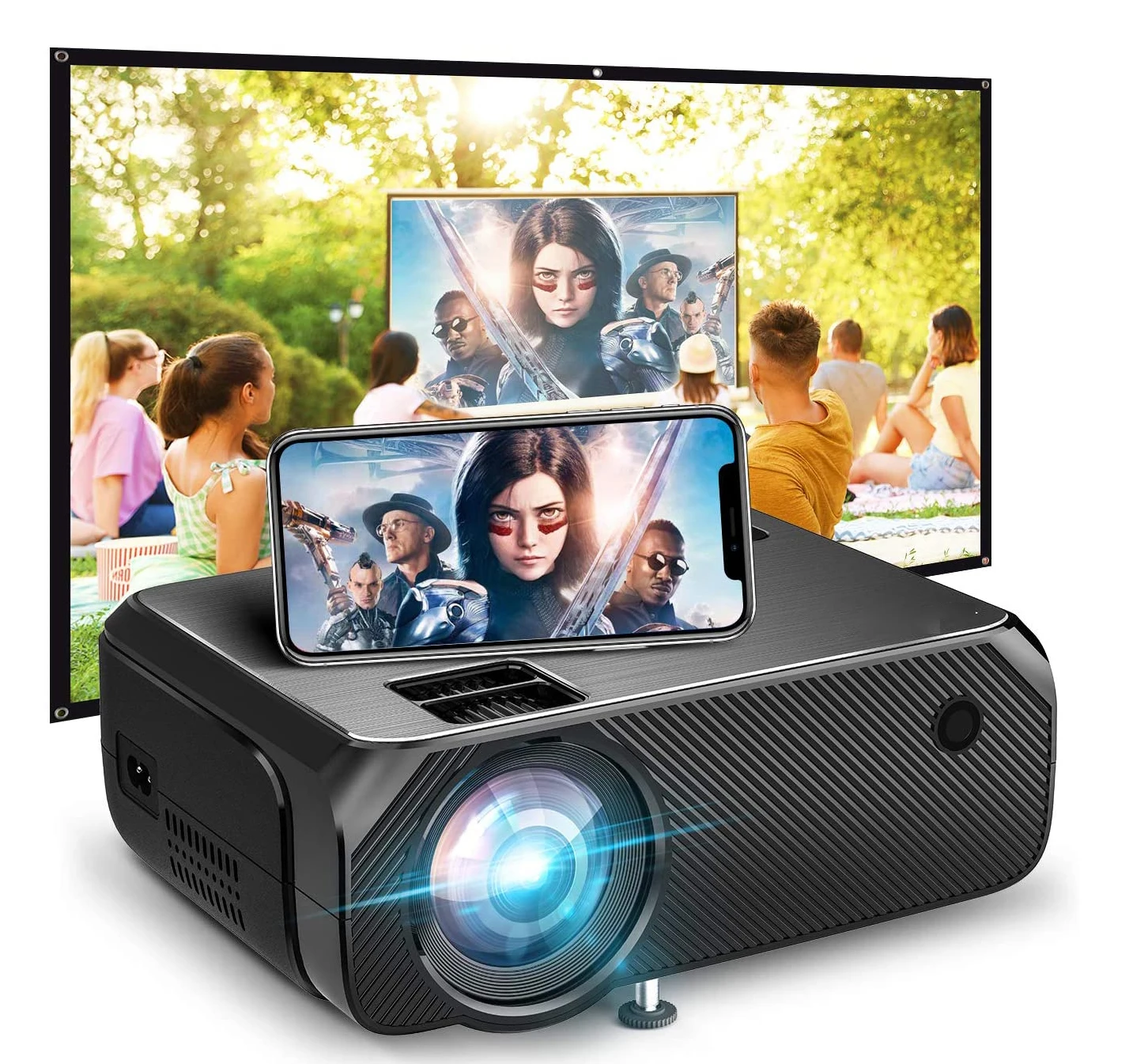

[Amazon Hot Selling Mini 720P projector ] OEM ODM Factory cheap price 720P led 4000 Lumens portable Projector home cinema, White